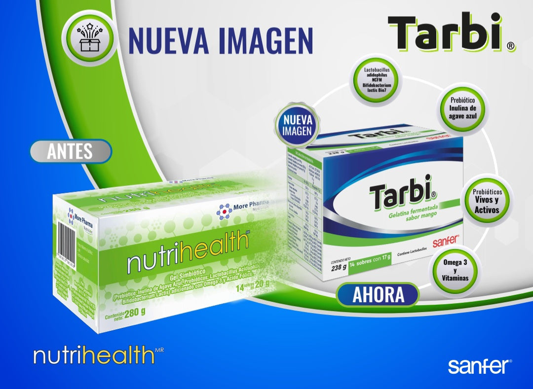 Tarbi 17 gr. c/14 sobres | Nutri Vida | Prebióticos en gel| Tarbi
