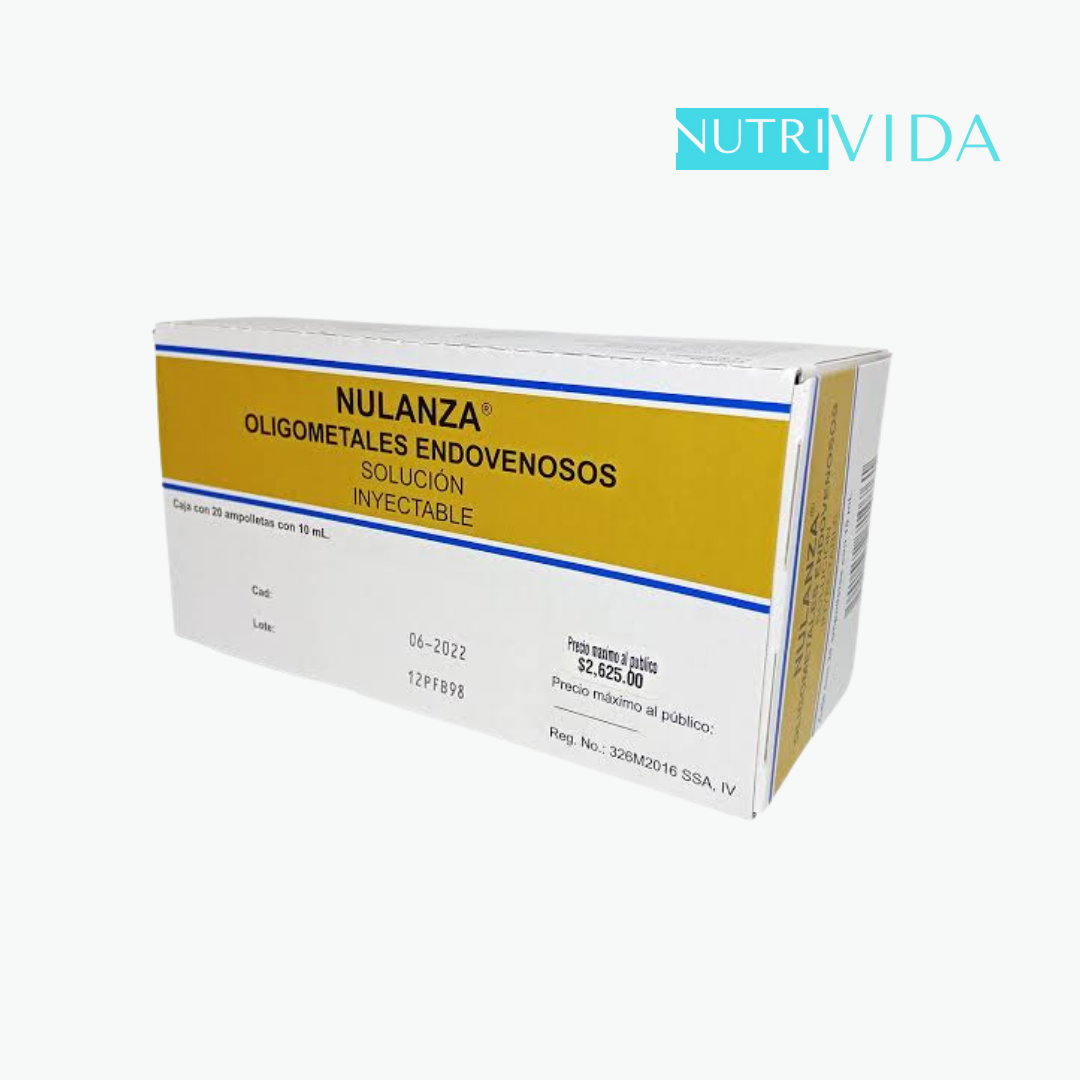 Nulanza c/20| Nutri Vida | Oligoelemento Endovenoso 10 ml