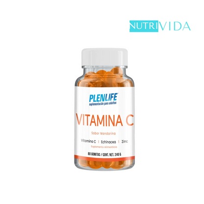 Plenlife Gomitas 80 piezas Mandarina | Nutri Vida | Vitamina C